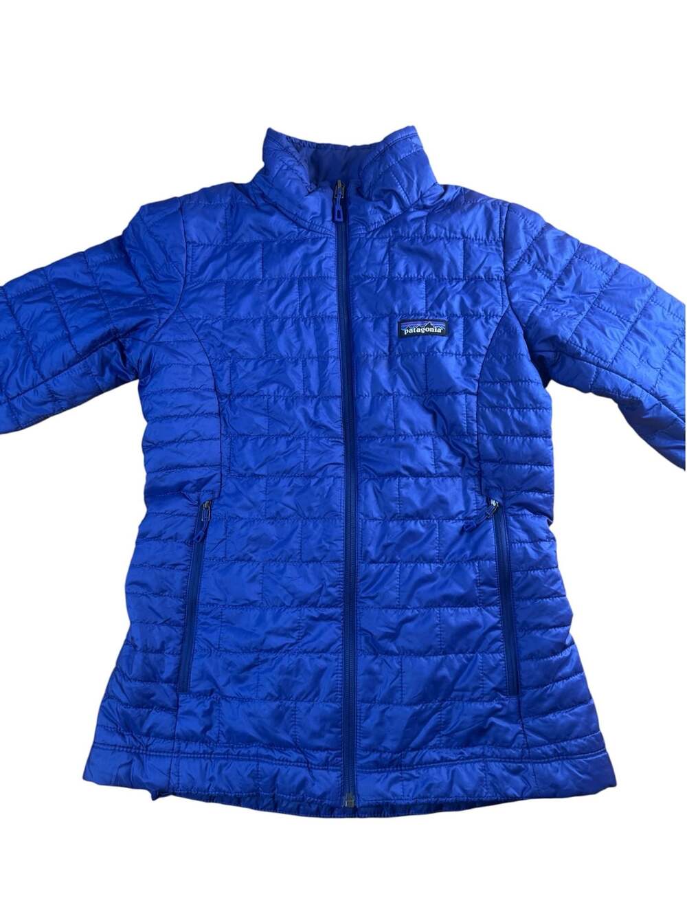 Patagonia Women's Nano Puff Quilted Insulated Full Zip Jacket Blue Size XS